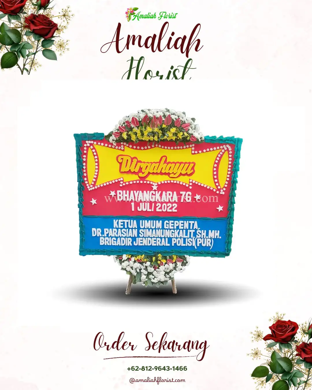 Papan Bunga HUT Ulang Tahun Kumpeh Ulu